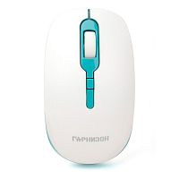 картинка гарнизон мышь беспров. gmw-460-2, бело-бирюзовый, 1000 dpi, 2 кн.+ колесо-кнопка от магазина Tovar-RF.ru