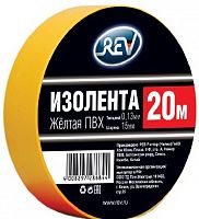картинка Изолента ПВХ REV 28684 4 ПВХ 0,13*15мм Желтая 20м от магазина Tovar-RF.ru