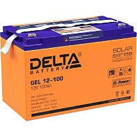 картинка delta gel 12-100 (12v/100ач) свинцово- кислотный аккумулятор   от магазина Tovar-RF.ru