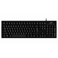 картинка клавиатура genius smart kb-101 black {классическая раскладная, smartgenius, влагоустойчивая, клавиш 105, провод 1,5 м, usb} [31300006411/31300006414] от магазина Tovar-RF.ru