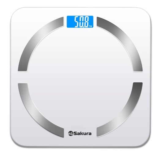 картинка весы напольные sakura sa-5056w 180кг элек доп.функц бел от магазина Tovar-RF.ru