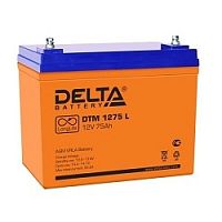 картинка delta dtm 1275 l (75 а\ч, 12в) свинцово- кислотный аккумулятор   от магазина Tovar-RF.ru
