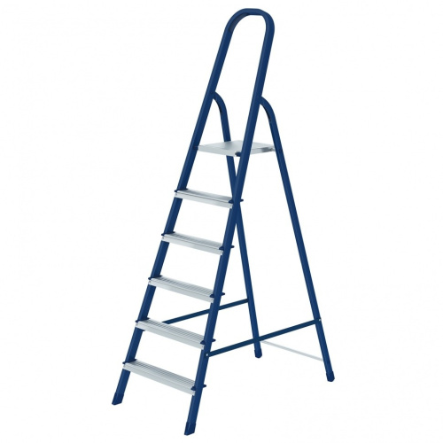 картинка СИБРТЕХ Стремянка, 6 ступеней, стальная, Россия [97846] от магазина Tovar-RF.ru