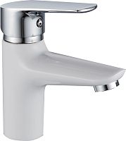 картинка Смеситель для раковины GOTA ROCIO G091063 Catalonia цвет белый Смеситель д/умывальника шар. креп.гайка d35 от магазина Tovar-RF.ru