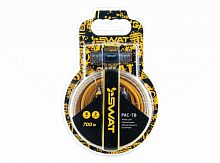 картинка комплект проводов swat pac-t8 для подкл. 2х кан.усилителя 8ga, сса, блистер от магазина Tovar-RF.ru