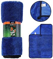 картинка салфетка для автомобиля li-sa ls0113 из суперплотной микрофибры для чистки, сушки и полировки кузова 40х60см, высокий ворс, плотность 750г/м2 48879 от магазина Tovar-RF.ru