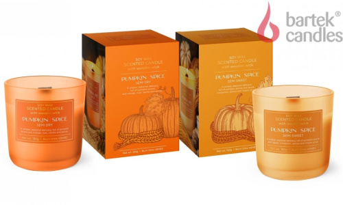 картинка Свеча BARTEK Тыквенная приправа (PUMPKIN SPICE) 150гр в стакане от магазина Tovar-RF.ru