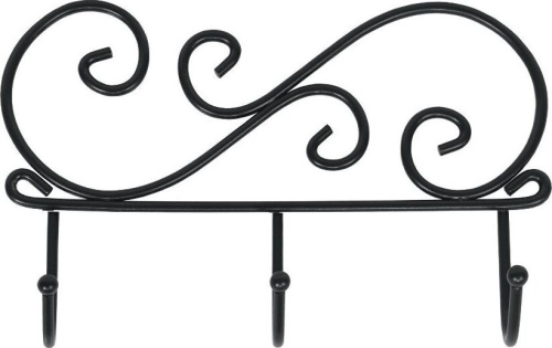 картинка Вешалка настенная ЗМИ Кружева 3 Черная ВН 275 ЗМИ Кружева 3 Черная ВН 275 от магазина Tovar-RF.ru