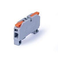 картинка Cabeus MX-6 Клемма соединительная универсальная проходная 1 полюс с рычагом на DIN-рейку 6,0 (1шт) от магазина Tovar-RF.ru