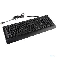 картинка клавиатура gembird kb-220l {с подстветкой, usb, черный, 104 клавиши, подсветка rainbow, кабель 1.5м, водоотталкивающая поверхность} от магазина Tovar-RF.ru