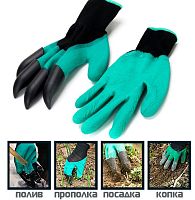 картинка Перчатки INBLOOM Перчатки садовые нейлоновые с когтями, с латекс. полуобл., 9-10 размер, (75-80гр) 24см 188-067 от магазина Tovar-RF.ru