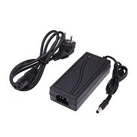 картинка orient pa-08, блок питания dc 12v, 4.0a, стабилизированный, защита от кз и перегрузки ( imax~4.5а ), вилка с кабелем (29506) от магазина Tovar-RF.ru