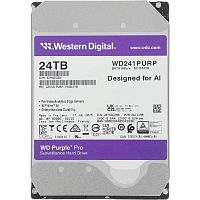 картинка 24tb wd purple pro (wd241purp) {serial ata iii, 7200- rpm, 512mb, 3.5"} от магазина Tovar-RF.ru