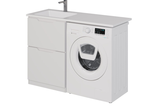 картинка Тумба Bona, 60 см, напольная, 2 ящика, белый глянец от магазина Tovar-RF.ru фото 22