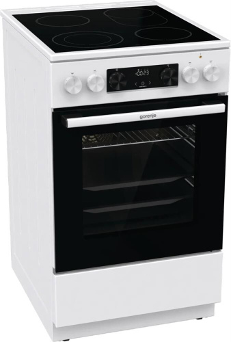 картинка плита электрическая gorenje gecs5c70wa белый/черный от магазина Tovar-RF.ru