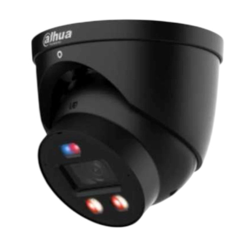 картинка DAHUA DH-IPC-HDW3849HP-AS-PV-0280B-S5(Black) Уличная купольная IP-видеокамера TiOC с ИИ и активным сдерживанием 8Мп; 1/2.7” CMOS; объектив 2.8мм, видеоаналитика, ИК 30м, LED 30м, IP67, металл черный от магазина Tovar-RF.ru