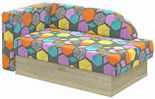 картинка диван-кровать элегия км.009.03-002-00 кресло-кровать детская №2 правая (geometry multy,geometry multy,дуб сонома) от магазина Tovar-RF.ru