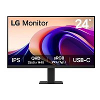 картинка lcd lg 23.8" 24u631a-b ultrafine черный {ips 2560x1440 100hz 16:9  матовая 1000:1 250cd 178/178  hdmi usb 3.6кг} от магазина Tovar-RF.ru