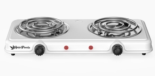 картинка плитка электро happy panda hp-03w 2000вт 132/132мм 2конф/спир бел от магазина Tovar-RF.ru