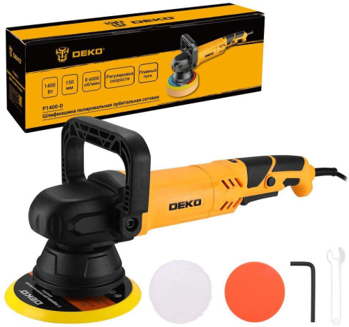 картинка Шлифмашина полировальная орбитальная DEKO P1700-D PRO, 150мм, 1700 Вт 083-1048 магазин Tovar-RF.ru являющийся официальным дистрибьютором в России картинка Шлифмашина полировальная орбитальная DEKO P1700-D PRO, 150мм, 1700 Вт 083-1048 от магазина Tovar-RF.ru