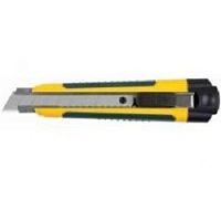 картинка Нож KRAFTOOL "EXPERT" (09199) с сегментированным лезвием, двухкомп корпус, автостоп, отсек для хранения запасных лезвий, 18мм  от магазина Tovar-RF.ru