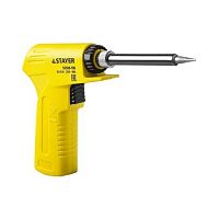 картинка Паяльник с пистолетной пластмассовой рукояткой, STAYER "PROFI" PROTerm, 55308-130, 30 - 130 Вт, с керамическим нагревательным элементом [55308-130] от магазина Tovar-RF.ru