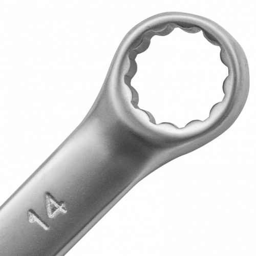 картинка Ключ комбинированный, 14 мм, CrV, матовый хром Matrix от магазина Tovar-RF.ru фото 3
