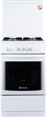 картинка плита газовая de luxe 5040.37г(кр) белый de luxe 5040.37г(кр) белый от магазина Tovar-RF.ru