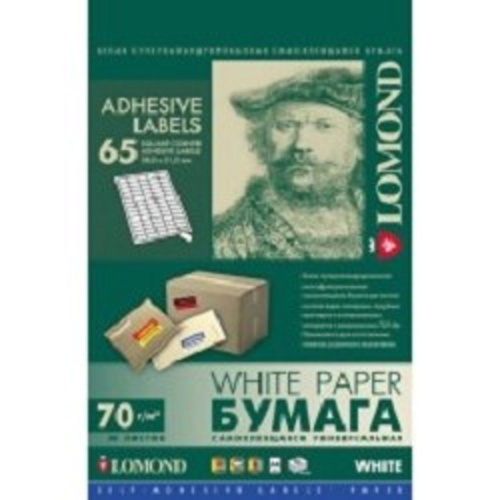 картинка LOMOND 2100215 Наклейки A4, 50 л. (38.0х21.2) от магазина Tovar-RF.ru