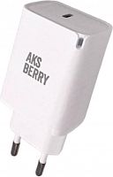 картинка сзу aksberry (6900278610014) t55 pd 45w c кабелем type c -type c 60w белый от магазина Tovar-RF.ru