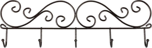картинка Вешалка настенная ЗМИ Кружева 5 Черная ВН 276 ЗМИ Кружева 5 Черная ВН 276 от магазина Tovar-RF.ru