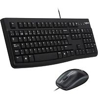 картинка 920-002561 logitech клавиатура + мышь desktop mk120 usb оригинальная заводская гравировка ru/lat от магазина Tovar-RF.ru