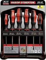 картинка Набор отверток AVS TOOLS OS-6P с крепежной планкой (6 предметов) AVS TOOLS OS-6P с крепежной планкой (6 предметов) от магазина Tovar-RF.ru