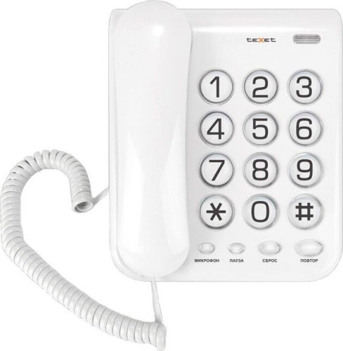 картинка телефон проводной texet tx-262 light gray от магазина Tovar-RF.ru