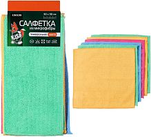 картинка набор салфеток li-sa ls0109 из микрофибры в наборе (6 шт-30х30см), плотность 200г/м2 48875 от магазина Tovar-RF.ru