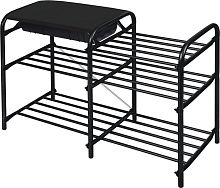 картинка Этажерка "Люкс" с ящиком NIKA ЭТЛ5-1/Ч черный/матовый черный NIKA ЭТЛ5-1/Ч черный/матовый черный от магазина Tovar-RF.ru