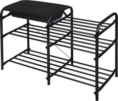 картинка Этажерка "Люкс" с ящиком NIKA ЭТЛ5-1/Ч черный/матовый черный NIKA ЭТЛ5-1/Ч черный/матовый черный от магазина Tovar-RF.ru