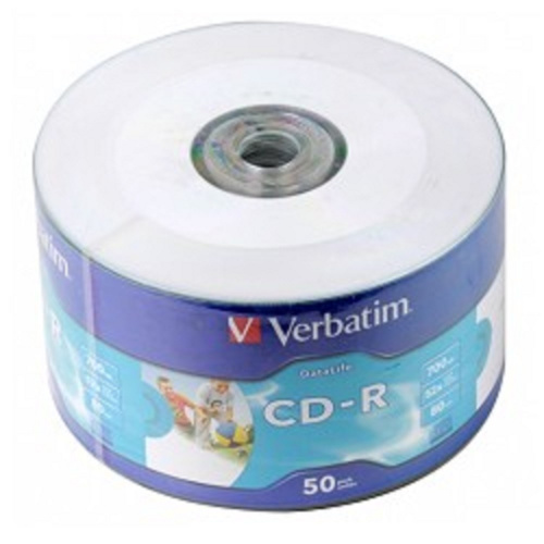 картинка verbatim  диски cd-r  80min, 700mb, 52x ink print bulk (50шт) [43794] от магазина Tovar-RF.ru