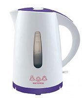 картинка чайник электрический мастерица ек-1701m белый/фиолетовый от магазина Tovar-RF.ru