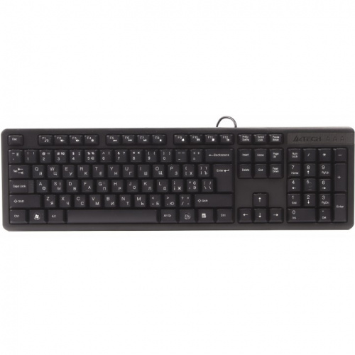 картинка клавиатура a4tech kk-3 черный usb  1530244  от магазина Tovar-RF.ru