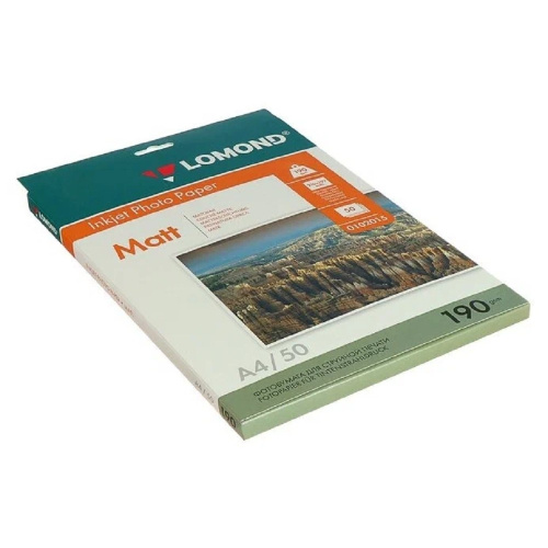 картинка LOMOND 0102015 Матовая бумага 2х A4, 190г/м2, 50 л. от магазина Tovar-RF.ru