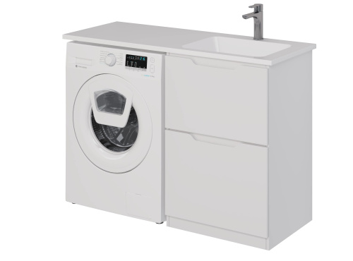 картинка Тумба Bona, 60 см, напольная, 2 ящика, белый глянец от магазина Tovar-RF.ru фото 16