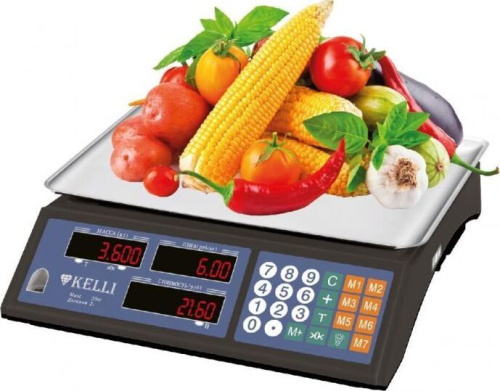 картинка Весы торговые KELLI KL-1501 черный магазин Tovar-RF.ru являющийся официальным дистрибьютором в России картинка Весы торговые KELLI KL-1501 черный от магазина Tovar-RF.ru