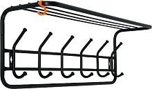 картинка Вешалка настенная ЗМИ с полкой 80 Черная ВСП 7 ЗМИ с полкой 80 Черная ВСП 7 от магазина Tovar-RF.ru