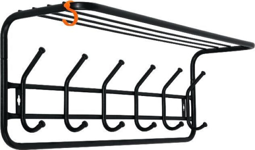 картинка Вешалка настенная ЗМИ с полкой 80 Черная ВСП 7 ЗМИ с полкой 80 Черная ВСП 7 от магазина Tovar-RF.ru