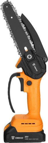 картинка Пила цепная аккумуляторная DEKO DKCHS 20-6, 20В, 2x2.0Ач 063-4309 от магазина Tovar-RF.ru