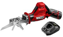 картинка Пила сабельная ЗУБР СПЛ-125-21 12В, 1аккум от магазина Tovar-RF.ru