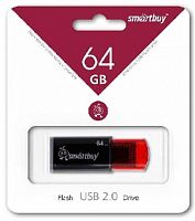 картинка usb флеш smartbuy (sb64gbcl-k) 64gb click black/red от магазина Tovar-RF.ru