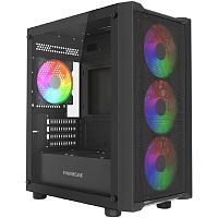 картинка powercase mistral micro em19, tempered glass, 4x120mm argb pwm fan, чёрный, matx  (cmmem19b-a4) от магазина Tovar-RF.ru
