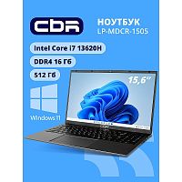 картинка ноутбук cbr lp-mdcr-1505 15.6" fhd ips (intel i7-13620h(1.3ghz)/8gb*2 ddr4 3200mhz/512gb ssd pcie/intel uhd graphics/rj45/w11pro/5500 mah/пластик) от магазина Tovar-RF.ru